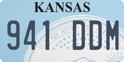 KS license plate 941DDM