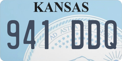 KS license plate 941DDQ