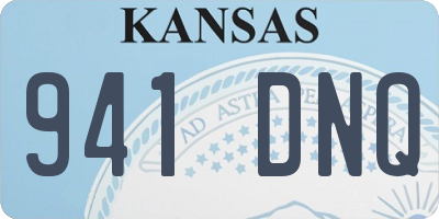 KS license plate 941DNQ