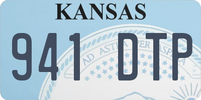 KS license plate 941DTP