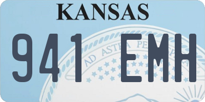 KS license plate 941EMH