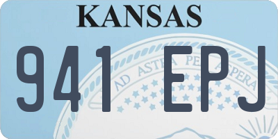 KS license plate 941EPJ
