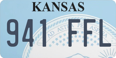 KS license plate 941FFL