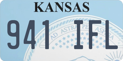KS license plate 941IFL