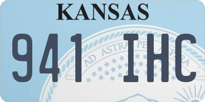 KS license plate 941IHC