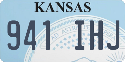 KS license plate 941IHJ