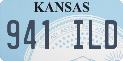 KS license plate 941ILD