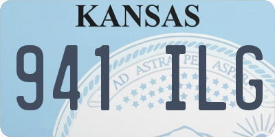 KS license plate 941ILG