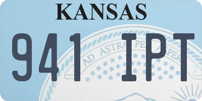 KS license plate 941IPT
