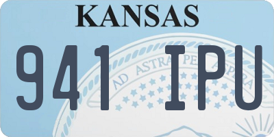 KS license plate 941IPU