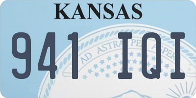 KS license plate 941IQI