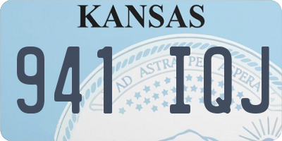 KS license plate 941IQJ
