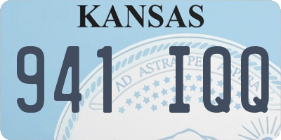 KS license plate 941IQQ