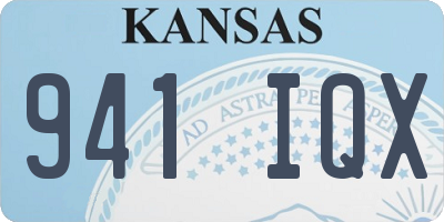 KS license plate 941IQX