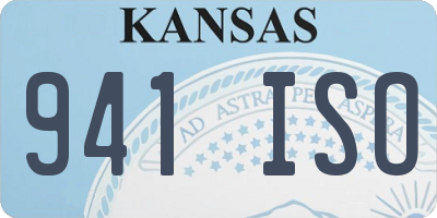 KS license plate 941ISO