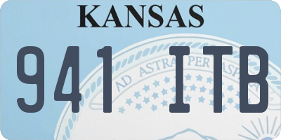 KS license plate 941ITB