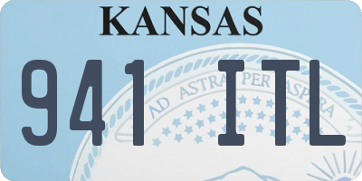 KS license plate 941ITL
