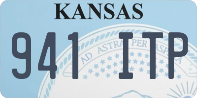 KS license plate 941ITP