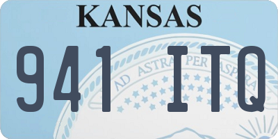 KS license plate 941ITQ