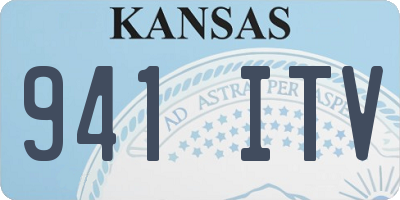 KS license plate 941ITV