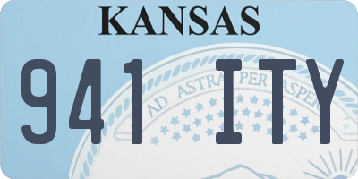 KS license plate 941ITY