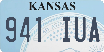 KS license plate 941IUA