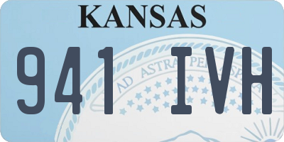 KS license plate 941IVH