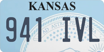KS license plate 941IVL