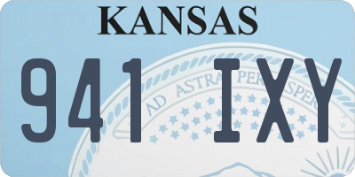 KS license plate 941IXY