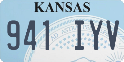 KS license plate 941IYV