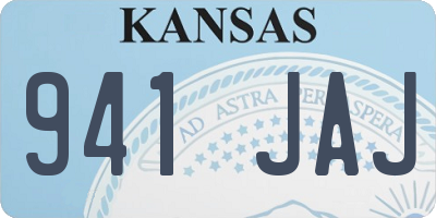 KS license plate 941JAJ