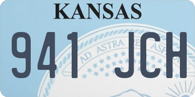 KS license plate 941JCH