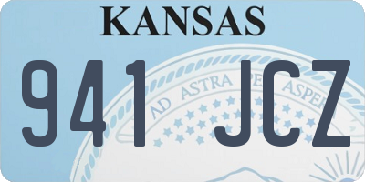 KS license plate 941JCZ