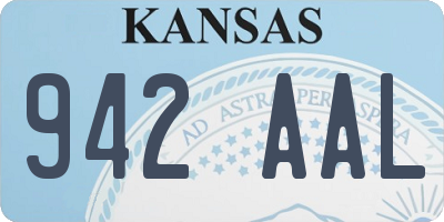 KS license plate 942AAL