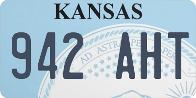 KS license plate 942AHT