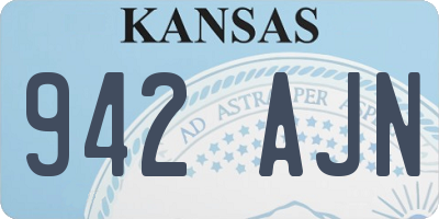 KS license plate 942AJN