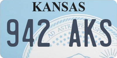 KS license plate 942AKS
