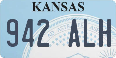 KS license plate 942ALH
