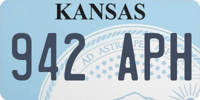 KS license plate 942APH