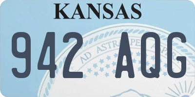KS license plate 942AQG
