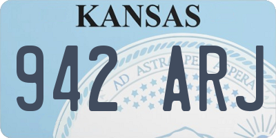 KS license plate 942ARJ