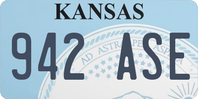 KS license plate 942ASE