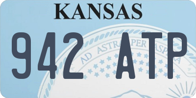 KS license plate 942ATP