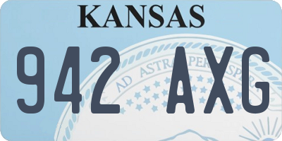 KS license plate 942AXG