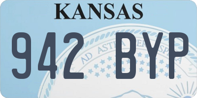 KS license plate 942BYP