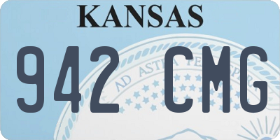 KS license plate 942CMG