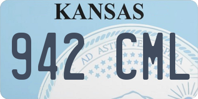 KS license plate 942CML
