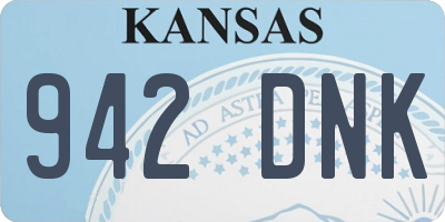 KS license plate 942DNK