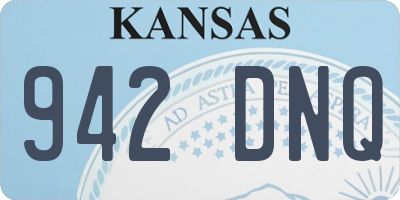 KS license plate 942DNQ