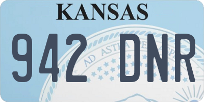KS license plate 942DNR